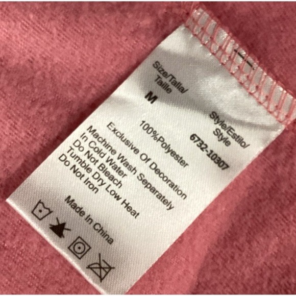 JUST LOVE Women's (Size M) Pajama Set Long Sleeve Shirt & Plaid Pants Polyester - Picture 8 of 8